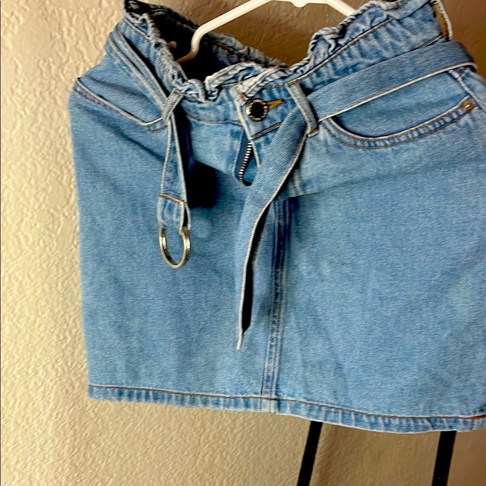 Divided Light Blue Denim Skirt